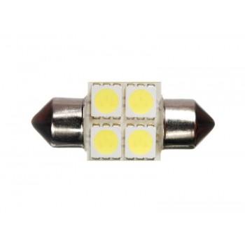 Светодиодная автолампа T10 28mm 4pcs 0,84W 12V